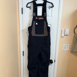 ThirtyTwo Basement Bib Snow Pants Men’s Medium Black 10K Waterproof Snowboard Sk